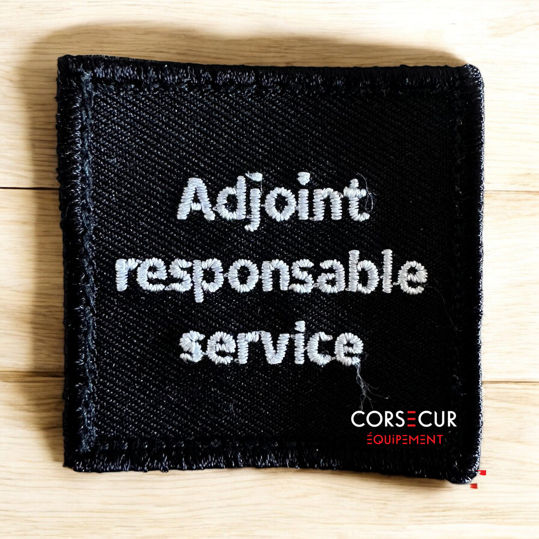 Écusson Adjoint Responsable Service