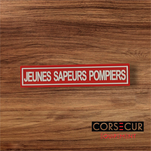 BANDE PATRONYMIQUE PVC JEUNES SAPEURS-POMPIERS