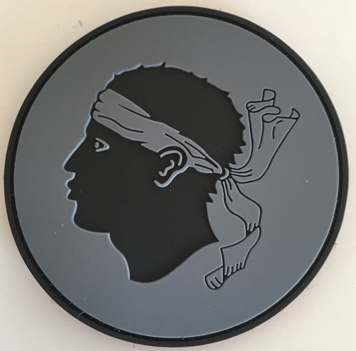 ECUSSON ROND PVC 2D TÊTE DE MAURE