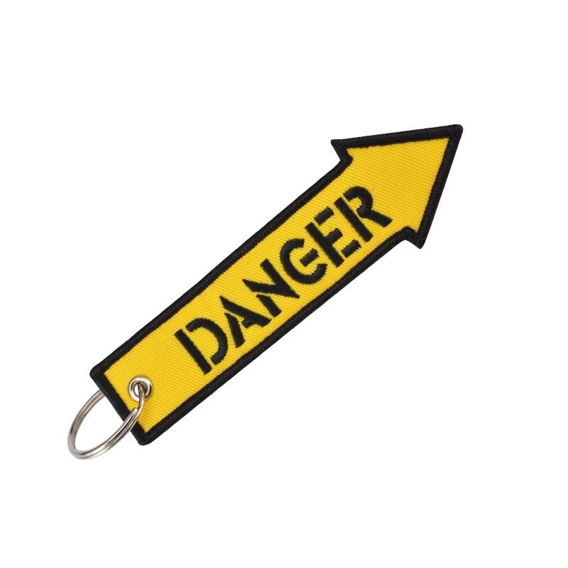 Porte-clés flamme « Danger »